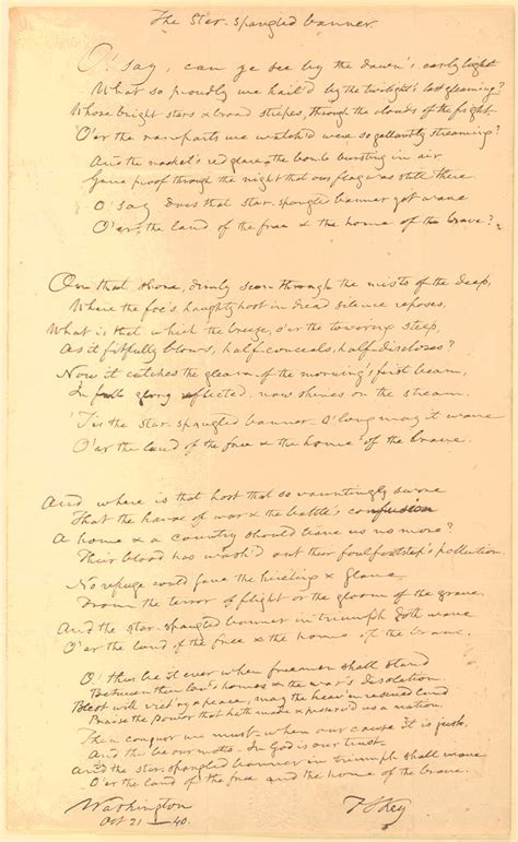 original poem written by francis scott key